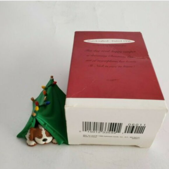 1996 Hallmark Keepsake Ornament Pup-Tenting - Picture 3 of 3